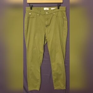 Curve Appeal Green Skinny Jeggings Size 10/30